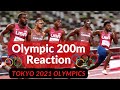 REACTION to my 200m OLYMPIC Races || Tokyo 2020 || Prelims | Semi-Finals| Finals || KingsleyTV