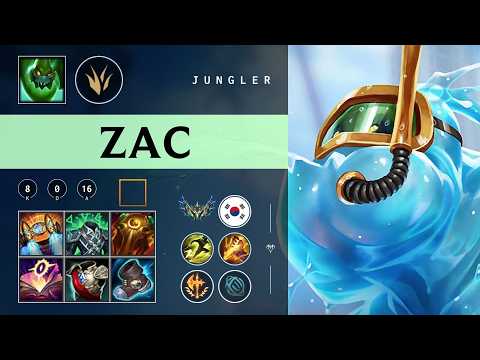 Zac Jungle vs Jarvan IV - KR Challenger Patch 26.03