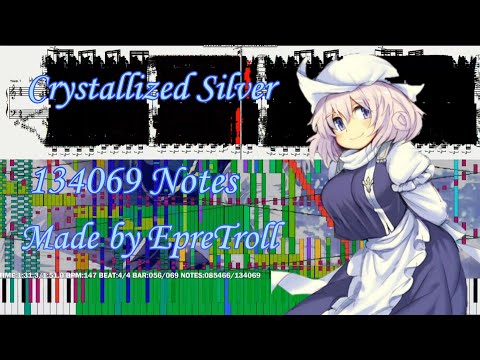 [Black Score] Touhou 7 - Crystallized Silver 134,000+ Notes