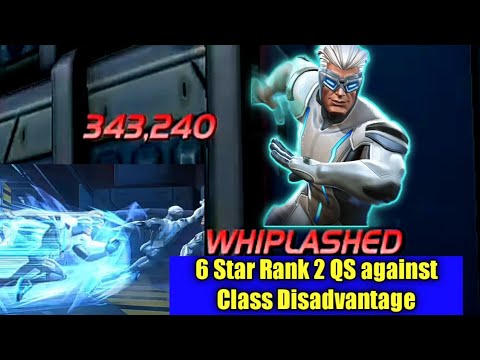6 Star Rank 2 Quicksilver does 343k+ Damage Against Class Disadvantage -without Synergies/Boost MCOC