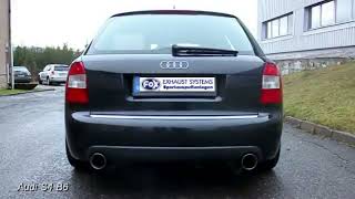 Video: Fox Edelstahl Duplex Sportauspuff-Komplettanlage ab Kat Audi S4 B6 Typ 8E
