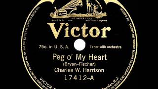 1st RECORDING OF: Peg O’ My Heart - Charles Harrison (1913)