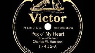 1st RECORDING OF: Peg O’ My Heart - Charles Harrison (1913)