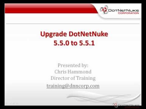 How to upgrade DotNetNuke