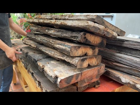 Epic Upcycle: Old Boat Wood Becomes a Stunning New Door!