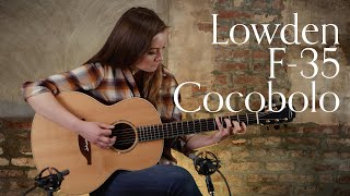 Video thumbnail for Lowden F-35, Cocobolo & Sitka Spruce | Lindsay Straw by Carter Vintage Backstage