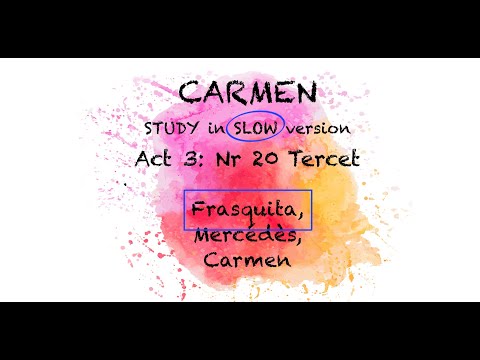 STUDY Carmen: Act 3/20, Tercet - FRASQUITA highlighted | The Opera Pianist | Piano Accompaniment