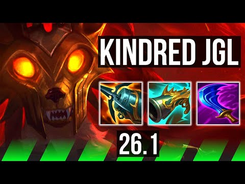 KINDRED vs VOLIBEAR (JGL) | Good KDA: 24/2/8, 43K damage | NA Master | 26.1