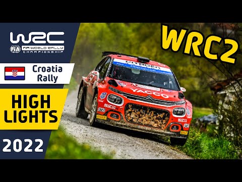 WRC Rally Highlights : Croatia Rally 2022 : WRC2 Results and Final Day Rally Action