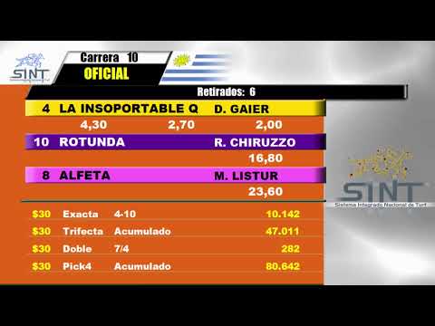 CARRERAS SINT COLONIA 06/12/25 - EN VIVO  - URUGUAY