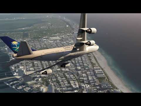 SAUDIA 747-400 Crashes into Ocean at Miami Beach