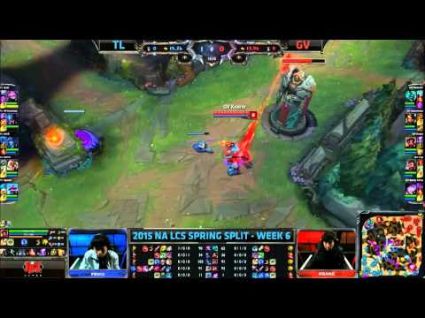 TL vs GV   LCS NA 2015 Spring W6D1   Team Liquid vs Team Gravity VOD