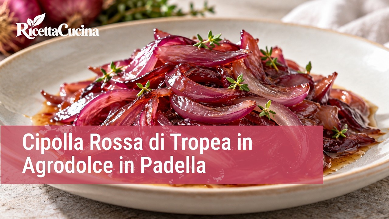 Anteprima video di Cipolla Rossa di Tropea in Agrodolce in Padella