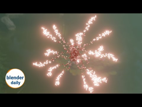 How to use the Easing function Cube: The petals | Blender Geonodes Daily, tip 84