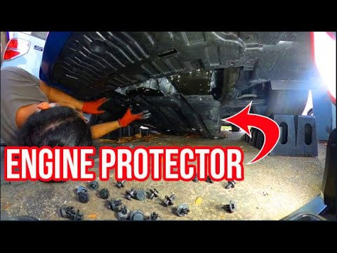 How to remove the under engine Protector on 2022-2023 SENTRAS