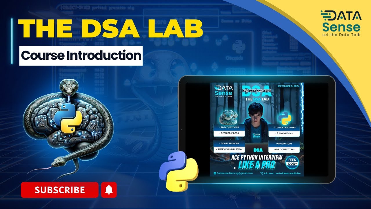 𝐂𝐫𝐚𝐜𝐤 𝐏𝐲𝐭𝐡𝐨𝐧 𝐂𝐨𝐝𝐢𝐧𝐠 𝐈𝐧𝐭𝐞𝐫𝐯𝐢𝐞𝐰𝐬 𝐟𝐨𝐫 𝐃𝐚𝐭𝐚 𝐑𝐨𝐥𝐞𝐬 | 𝐉𝐨𝐢𝐧 𝐓𝐡𝐞 𝐃𝐒𝐀 𝐋𝐚𝐛! 𝐒𝐭𝐚𝐫𝐭𝐢𝐧𝐠 𝐒𝐞𝐩𝐭𝐞𝐦𝐛𝐞𝐫 𝟓, 𝟐𝟎𝟐𝟒