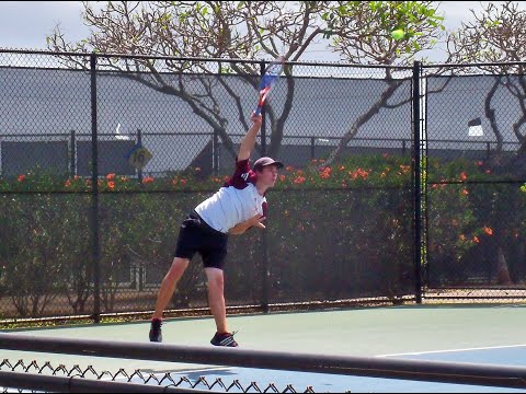 Leake (Castle) vs Yamada (Kaiser) 3RD PLACE PLAYOFF HLTS - OIA Varsity Tennis Indv' Champs' 2011
