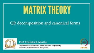 QR decomposition and canonical forms