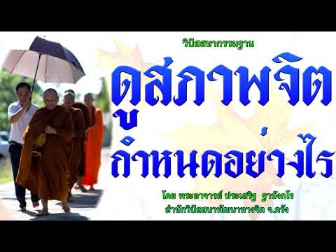 ดูสภาพจิตกำหนดอย่างไร โดย พระอาจารย์ประเสริฐ ฐานังกโร142/62