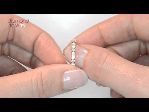 JG30 322A - 0.50ct Diamond Chloe Half Eternity Ring In 18K Gold