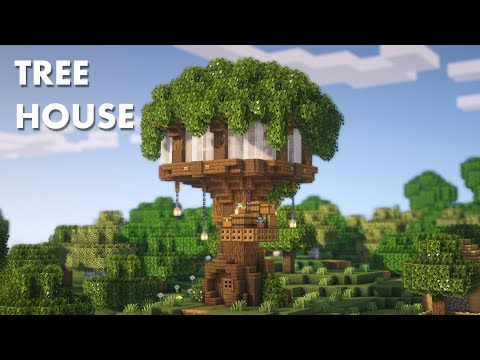 Minecraft | How to build a Treehouse | Tutorial