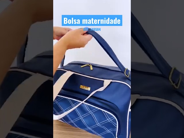 Bolsa Maternidade Luxo azul marinho 💙🥰 #graodegente #lojadebebe #enxovaldebebe