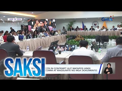 Harry Roque, na-cite in contempt ulit matapos hindi dumalo sa quad comm at magsumite ng... | Saksi