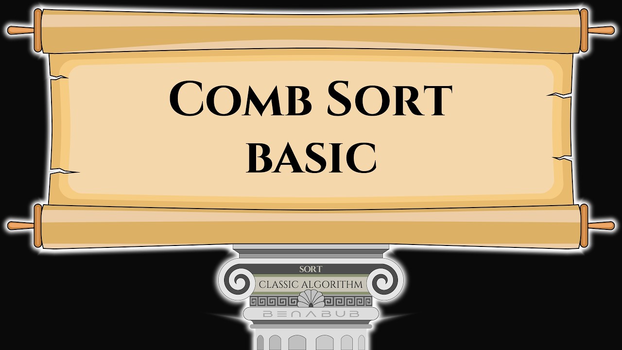 Comb Sort [basic] Algorithm Visualization | Step by Step Python Code Animation