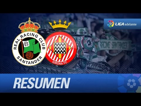 Resumen de Racing de Santander (0-1) Girona FC
