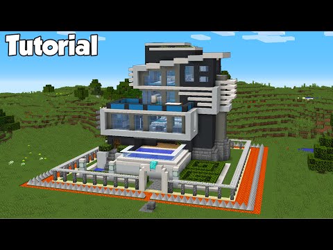Minecraft: How to Build The Safest Modern House - Tutorial (#26)