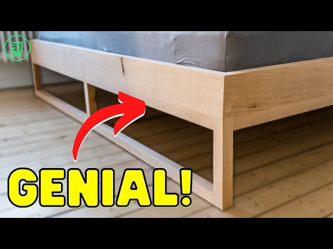 Größer geht's nicht! So baust du dir ein XXL BETT aus MASSIVHOLZ! | Jonas Winkler