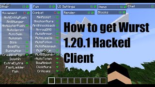 How to get Wurst 1.20.1 Hacked Client in minecraft