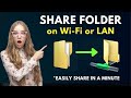 Sharing Files Between Computers Wirelessly || Solution for sharing folders on WIFI network