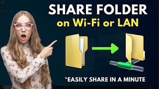 Sharing Files Between Computers Wirelessly || Solution for sharing folders on WIFI network