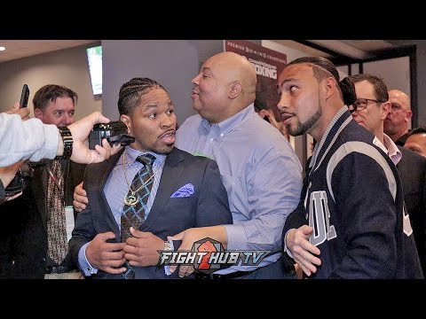 SHAWN PORTER CONFRONTS KEITH THURMAN FOR REMATCH (HEATED CONFRONTATION)