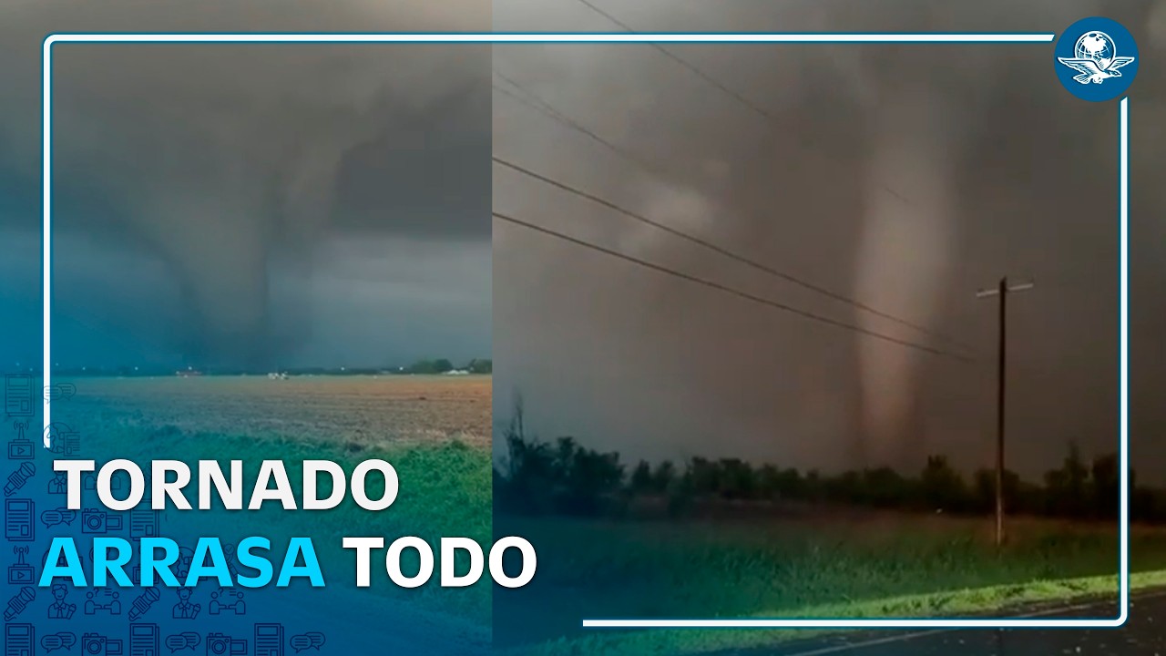 ¡Imágenes de la destrucción! Tornado arrasa viviendas en Oklahoma