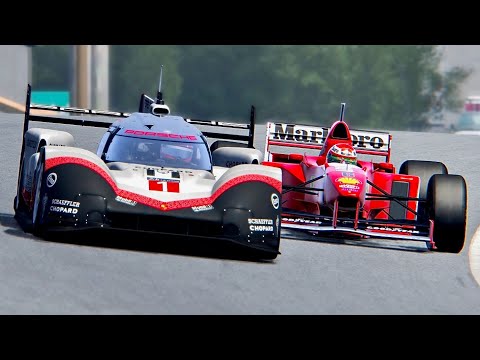 Ferrari F1 1997 vs Porsche 919 EVO - Laguna Seca