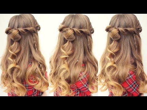 Easy Half Up Half Down Hairstyle | Half Down Hairstyles | Braidsandstyles12 Video