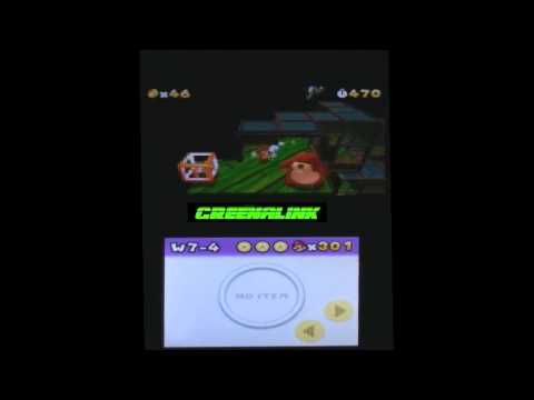 Super Mario 3D Land W7-4, 3 star medals speed run.