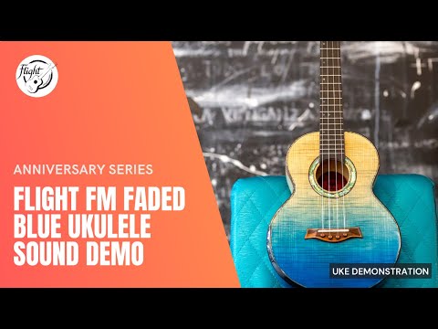 Flight A10 FM Faded Blue 10th Anniversary Tenor Ukulele image 8