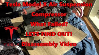 Tesla Air Suspension Compressor Failure & Teardown 1027911-00-H