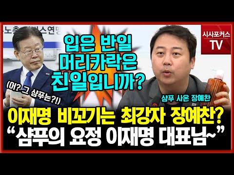 이재명 비꼬기 최강자 장예찬 샴푸의 요정...입은 반일이고, 머리카락은 친일이냐?