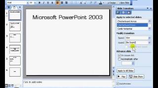 MS PowerPoint 2003 in Hindi Slide Transition,Slide Show) Part 3