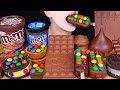 ASMR M M S MAGNUM KISSES KINDER OREO CHOCOLATE ICE CREAM NUTELLA TWIX MUKBANG 먹방 咀嚼音 EATIN