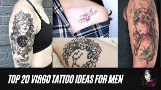 Top 20 Virgo Tattoo Ideas for Men 2026 | Stylish Zodiac Virgo Ink Designs