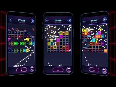 Bricks Breaker Hit - Glow Ball Video