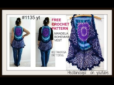 BOHEMIAN MANDALA VEST # 1135YT 