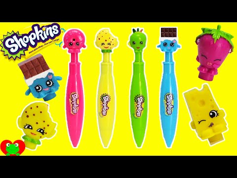 Shopkins New Clicker Pens, Pencil Toppers, and More Video