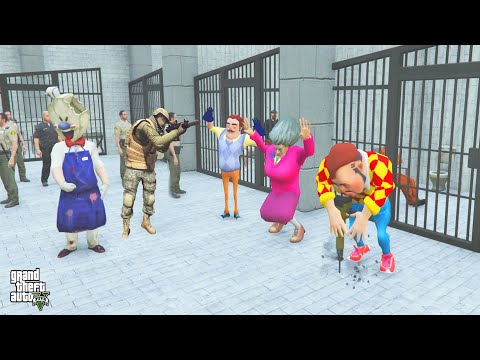 İMKANSIZ HAPİSNANEDEN KAÇMAYA ÇALIŞTIK 😱 GTA 5  Scary Teacher Dark Riddle Prison