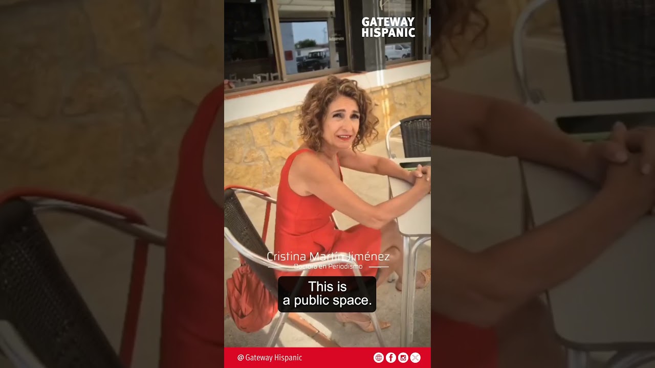 La periodista Cristina Martín increpa a la Vicepresidente de España y ministra, por los incendios